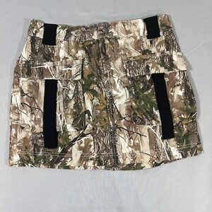 Like An Angel Womens Camo Cargo Mini Skirt Forest Camouflage Utility Size M